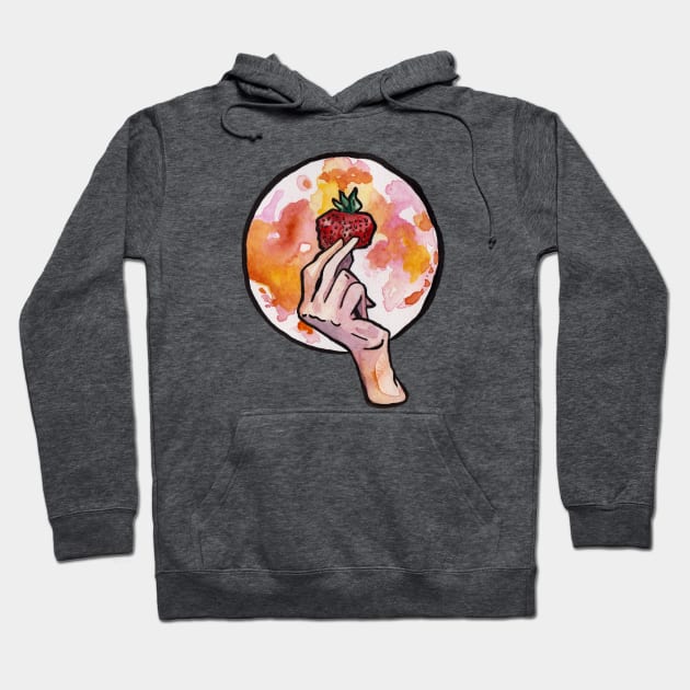 The Strawberry Moon Hoodie by JenTheTracy